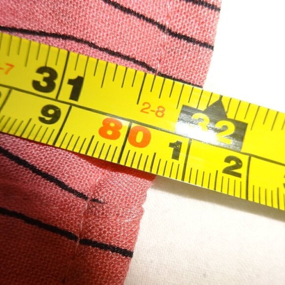 Peck & Peck women's button down top size L, salmon color with small black lines - Picture 9 of 13